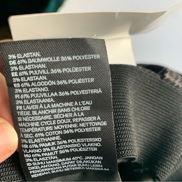 H&M Plaid Slacks Ladies Size 2 NWT Ankle Length - Picture 7 of 10